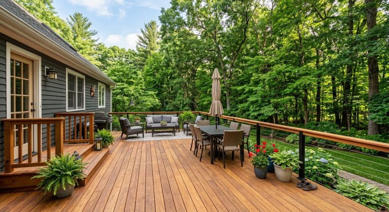 Cedar Deck Installation in West Hartford, CT