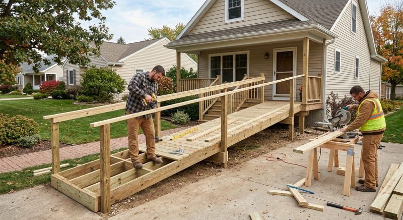 Entrance Ramp Installation in Conroe, TX