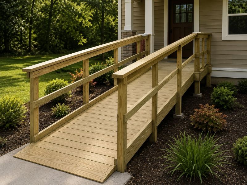Entrance Ramp Installation in Conroe, TX
