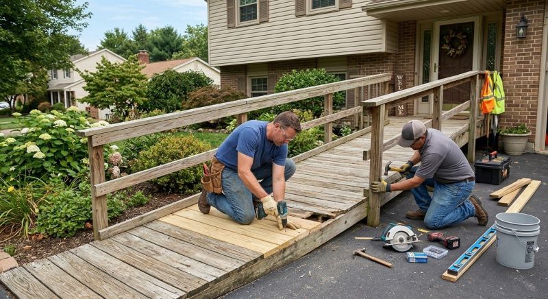 Handicap Ramp Installation in Conroe, TX