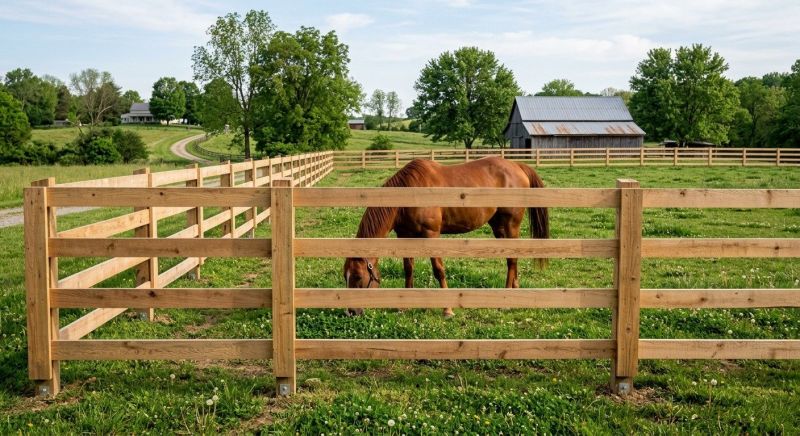 Horse Fence Replacement in Roseville, CA