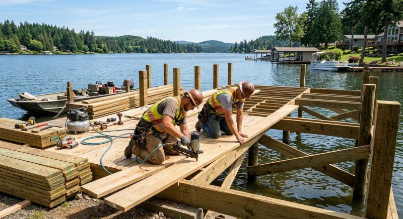 Pond Dock Construction in Overland Park, KS
