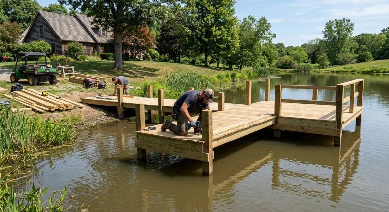 Pond Dock Construction in Kansas City, KS