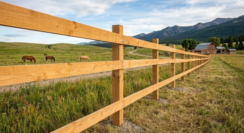 Ranch Fence Construction in Sacramento, CA