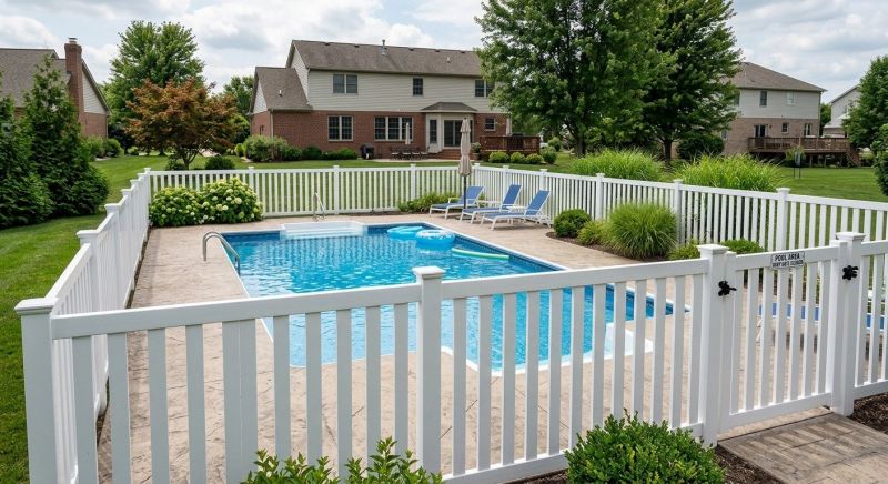 Vinyl Pool Fence Installation in Alpharetta, GA
