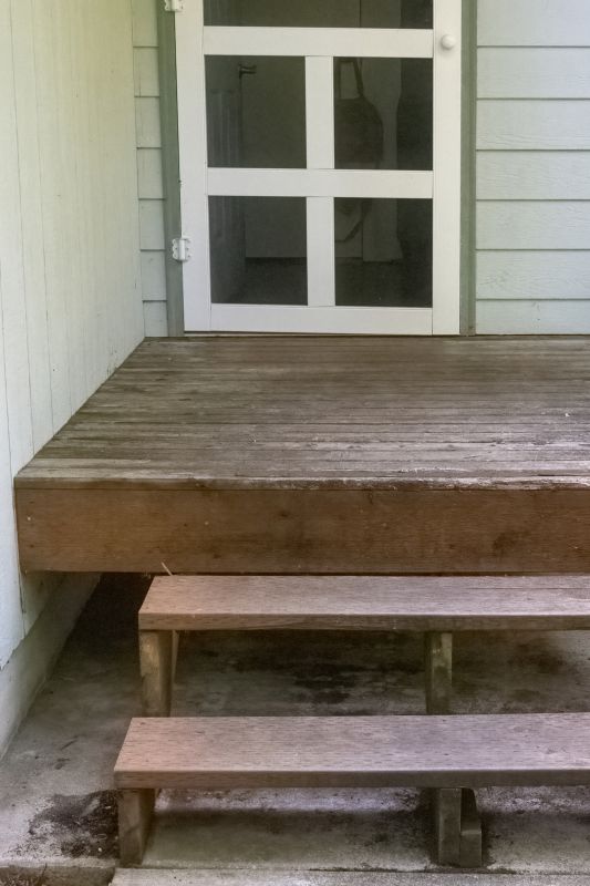 Wood Porch Before and After